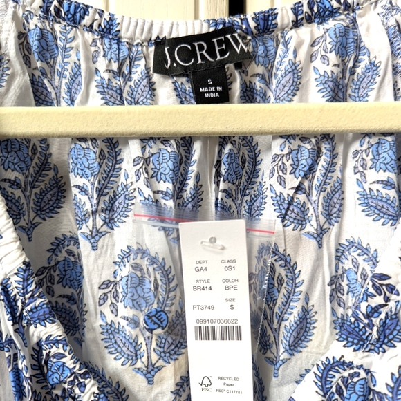 J Crew Bouquet Floral Indian Block Dress - Picture 3 of 5